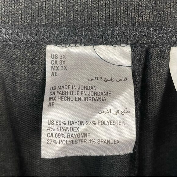 NWT Ideology Black Sweatpants Size 3X - Picture 7 of 7